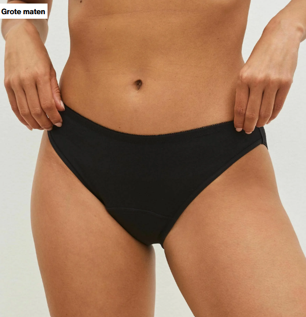 MEDIUM FLOW ESSENTIAL KNICKERS HIGH LEG - Menstruatie-ondergoed - black